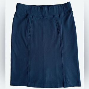 Prescott New York Navy Pencil Skirt Midi Length Size 1X
